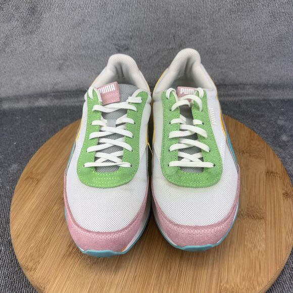Puma Rider FV Shoes Womens Size 8.5 White Multi Pastel Sneakers 382281-01 - Picture 3 of 10